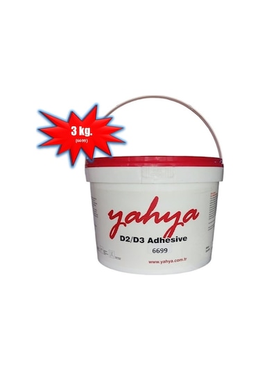 Yahya Beyaz D2-d3 Tutkal 3 Kg Kod:6699