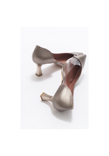 353 Bakır Lara Topuklu Kadın Ayakkabı Bakır