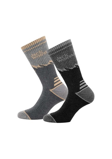 Jack Wolfskın Jack Wolfskin Mount Multi Cl C Unisex Siyah Çorap 6069 Siyah