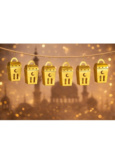 Ramazan Temalı Kutu 12'li 12x6 Cm Altın Diğer