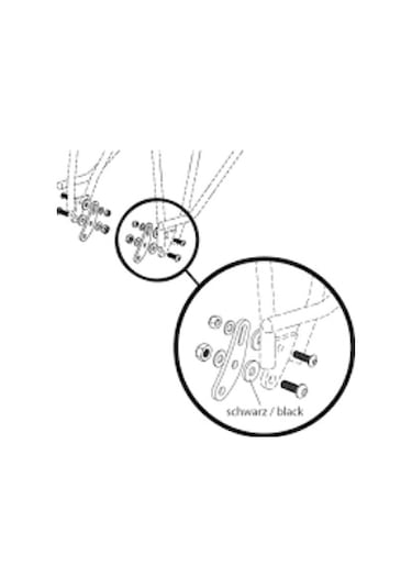 Tubus Tb-70024 Disk Frenli Bisiklete Arka Bagaj Montaj Adaptörü Uzatma Parçası Siyah