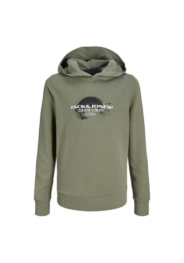 Jack & Jones Jcocondor Sweat Hood Fst Haki Erkek Çocuk Sweatshirt 000000000102353034 Haki