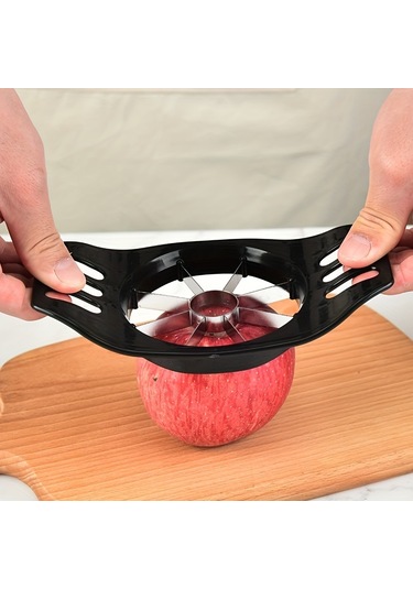 Tcherchi 1 Adet Elma Dilimleyici, Mutfak Aleti Siyah
