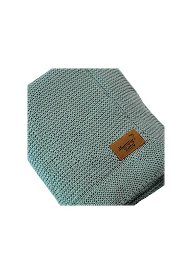 Mummy's Baby Tencel Örgü Bebek Battaniyesi 80x100 Yeşil