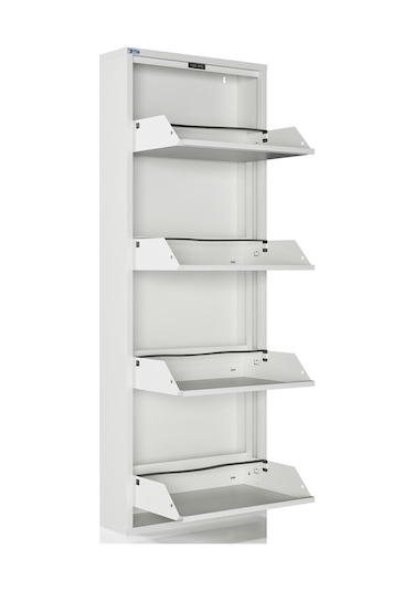 Ceha 4'lü Metal Ayakkabılık - Kar Beyaz K.AYK-4 /AB9003 Beyaz