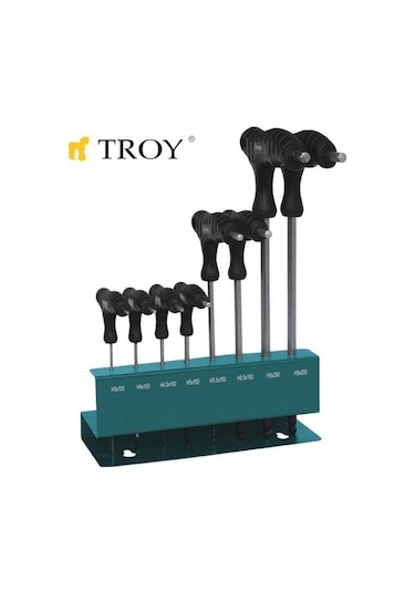 Troy 22308 Allen Anahtar Seti T-Saplı N11.6035