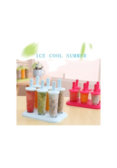 Yaz Diy Yaratıcı Buz Yapımı Kutusu Popsicle Dondurma Kalıbı Blue , Size:popsicle Diğer