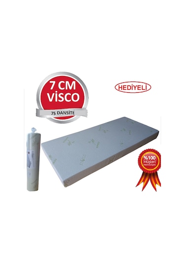 Yatakmerkezi 100X200 Visco Yatak 7 Cm Visco 75 Dansite