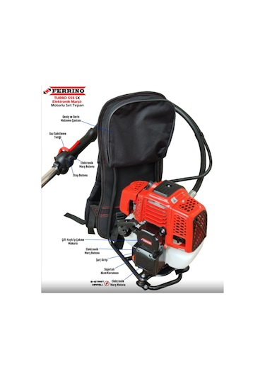 Ferrino 555 SX E-Start Elektronik Marşlı Motorlu Sırt Tırpan 2.8H
