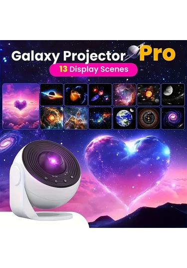 Challenger 13 Göksel Modlu 360 Derece Dönebilen Usb Galaksi Projeksiyon Lambası 1 Bilgisayar