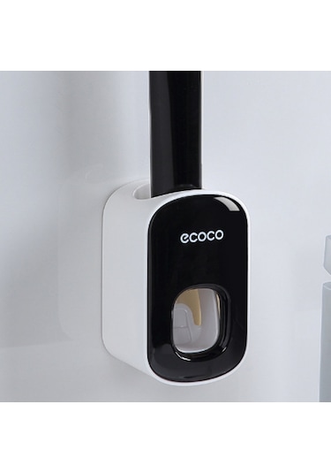 Ecoco Duvara Monte Otomatik Diş Macunu Dispenseri Siyah Diğer