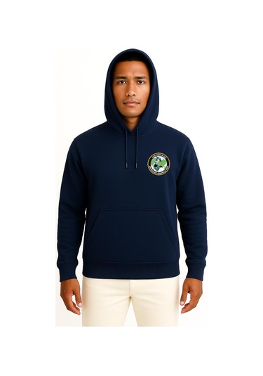 Kapüşonlu Tcg Gür S357 Cep Tasarımlı Unisex Sweatshirt Lacivert
