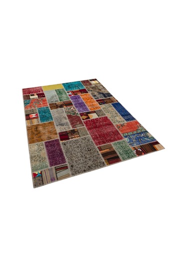 Klasik Modern Patchwork Eskitme Halı