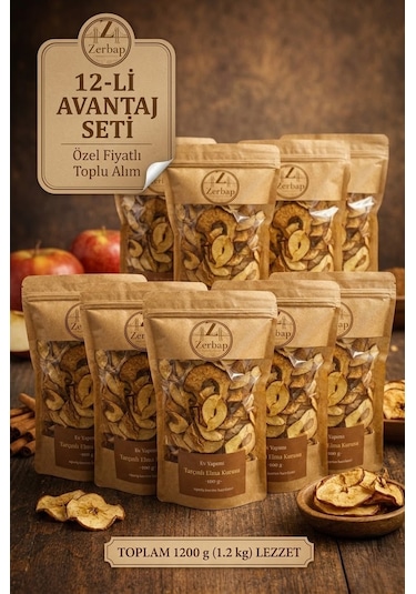 Tarçınlı Elma Kurusu 12'li Avantaj Paketi 12 X 100g 1200 G