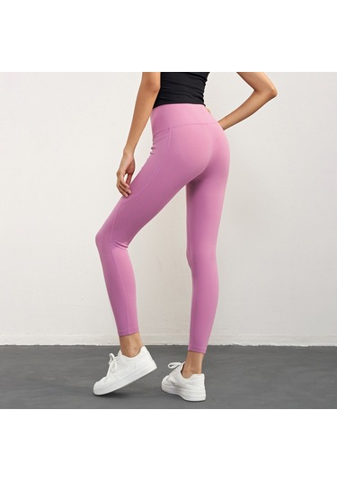 Butu Ck1621 Nuls Dikişsiz Cepli Kadın Egzersiz Fitness Koşu Yoga Pantolon Taytı