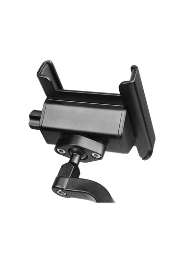 Cyclıngbox-yükseltilmiş Alüminyum Alaşım Bisiklet Cep Telefonu,ya18857b-3 Siyah