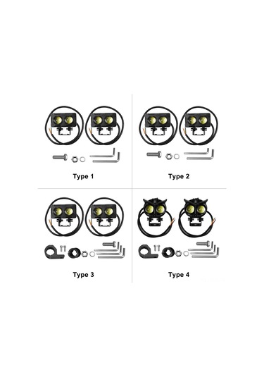 Xindoker Alüminyum 30-45w 12-85v Ip65 Su Geçirmez Led Farlar, Beyaz Sarı Işık, Moto Atv Kamyonet Uyumlu, Demirleme Aksesuarlar Eşliğinde Çiftli Set Siyah Konoid Mermi Şekli