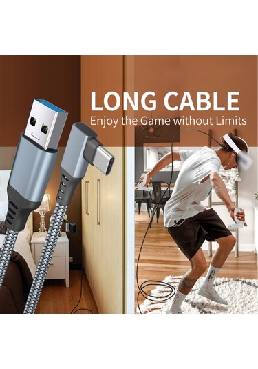 Reedark Vr Kablo 5gbps Yüksek Hızlı Veri Aktarımı, Vr Sanal Gerçeklik Başlığı Ve Pc Oyun Bağlantısı İçin Uyumlu