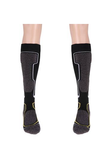 Dolıty Erkekler Kayak Çorapları Sıcak Kış Sporları 43-46 Siyah