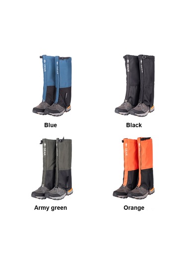 Geeksen Erkek Kadın Outdoor Mont Dağcılık Kayak Dağlık Su Geçirmez Polarlu Asker Yeşili L Beden Bacak Koruyucu Haki