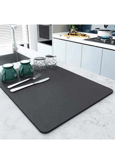 Heavenly Place Nanobükümlü Buharlı Bulaşık Paspası Emici 232217358 Koyu Gri