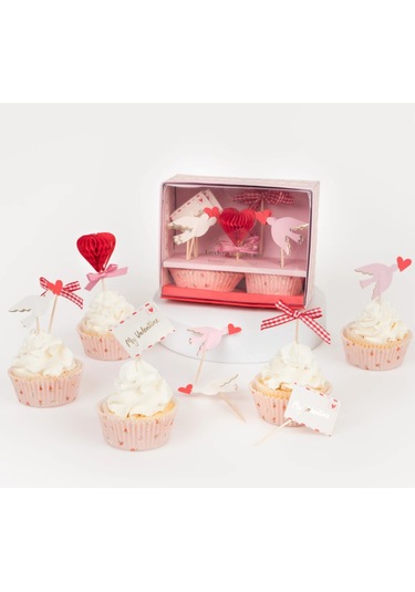 Meri Meri - Lovebird Cupcake Kiti - 24 Adet