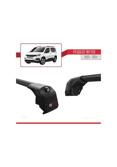 Peugeot Rifter 2024 2025 Model Ace-2 Uyumlu Ara Atkı Tavan Barı Siyah