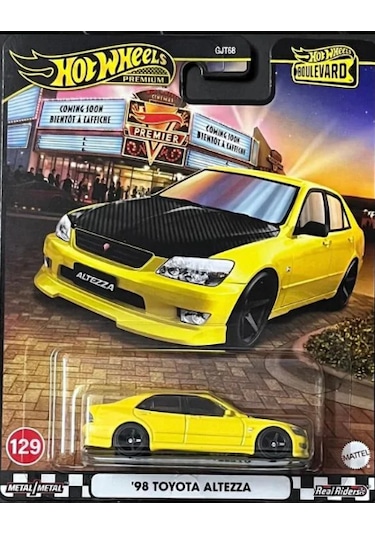 Full Detaylı Hot Wheels Premium Boulevard 1998 Toyota Altezza Sarı