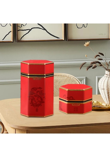 Suntek Magideal Gevşek Çay Kutuları Vintage Saklama Kavanozları B