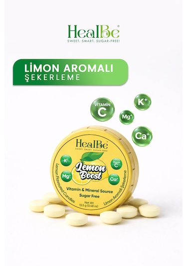 Limon Aromalı Şekersiz Şekerleme