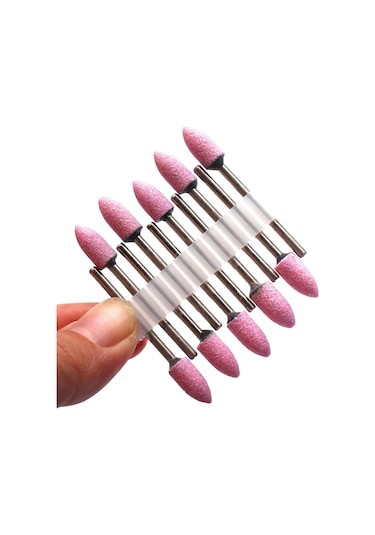 10 Adet Elmas Freze Kesicisi Tırnak Matkap Ucu Elektrikli Manikür Makinesi Tırnak Eti Temiz Dosyaları Ekipman Aksesuarları Araçları Krem