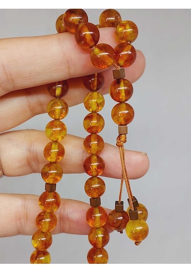 Kehribar Taşı Tesbih 33'lük 8mm 23475 Çok Renkli