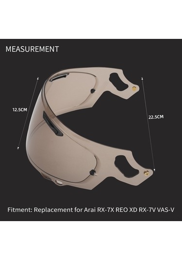 Novahub Arai Rx-7x Kask Lensi Değişimi Style 1 - Yedek Vizör, Uv Ve Çizilmeye Karşı Koruma Style 1