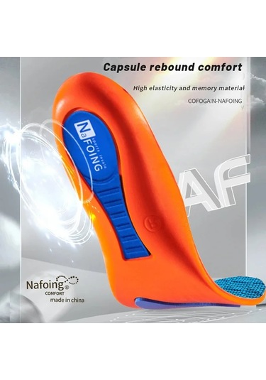 Ortez Astarı Kemer Desteği Düztabanlık Ayakkabı Tabanı Tabanı Ayaklar İçin Yellow Eu35-36