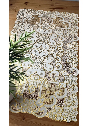 Best Price 34 Dikdörtgen Masa Örtüsü 277578612 Altın Rengi