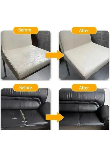 Deri Tamir Bandı Kendinden Yapışkanlı Deri Tamir Yaması Kanepe Araba Koltuğu White 100x50cm