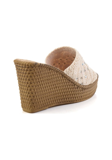 Beyaz Kadın Terlik K04823121787 Beyaz