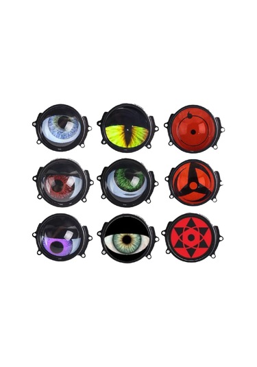 Otomobil Motosiklet Far Lensi Animasyonlu Göz Hareketli Wifi 3 Inch Ambiyans Aydınlatma 2 Adet