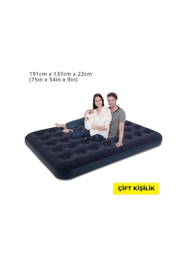 Terravıta Çift Kişilik Şişme Yatak - 191 x 137 x 22 CM Lacivert
