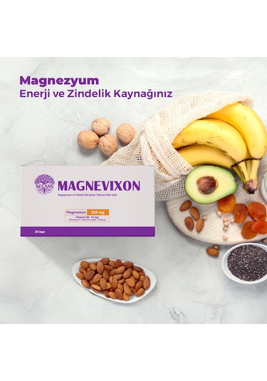 Negans Magnevixon Magnezyum 250 mg Vitamin B6 10 mg 30 Şase