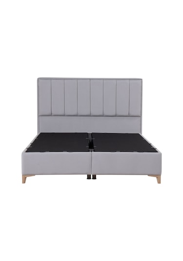 Kilim Mobilya Gold Therapy Sandıklı Baza Ve Başlık Seti Gri ( Yatak Dahil Değildir ) 180x200 Gri