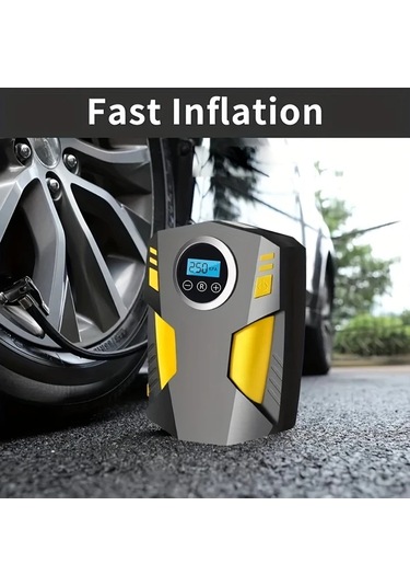 Challenger Zihinsel Dijital Ekranlı Siyah Dc12v Hava Pompası Otomatik Kapanış Aşırı Isınma Koruma