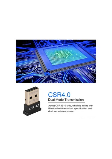 Mufunye Csr4.0 Btd-401 Mini Usb Bluetooth Adaptörü - 20m Mesafe, 3mbps Hız, Usb 2.0, Tüm Bluetooth Cihazlarıyla Uyumlu