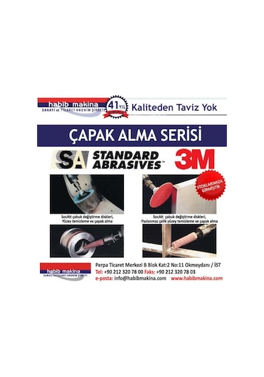 25Ad Standard Abrasives 76Mm Kece Ince Kum Gp Buff A/O Dıscs