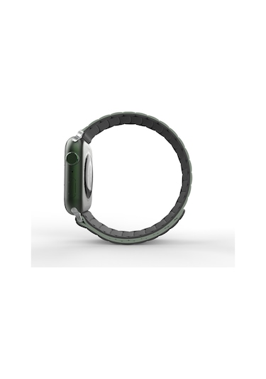 Apple Uyumlu Watch 44mm Zore Krd-122 Silikon Kordon Strap Kayış-kahverengi-krem