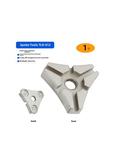 Monyee Mountain Bike Tel Ayar Aleti, 6-uçlu Üçgen Tasarım, Dayanıklı Çelik, Profesyonel Tamir Araçları Gümüş Gümüş