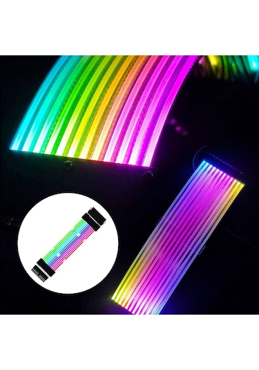 Homyl Uzatma Rgb Kablosu Psu Seti Bilgisayar Pc Için Pcıe