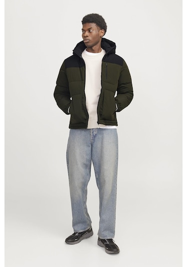 Jjeotto Puffer Jacket Sn Haki 12258416 001