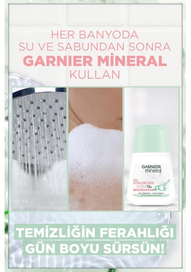 Garnier Mineral Hyaluronik Bakım 72 Saat Kadın Roll-On Deodorant 50 ML