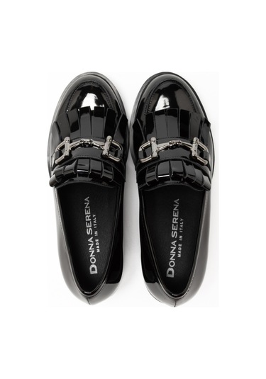 Vernice Nero Oxford Klasik Kadın 844003mk Donna Serena 4003mk Vernıce Nera Siyah